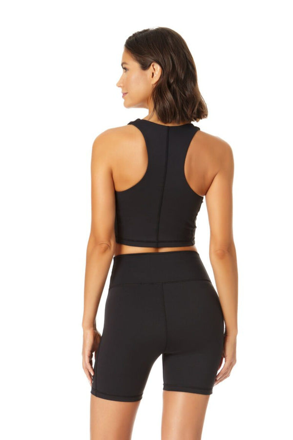 Anne Cole Anne Cole Active - V Neck Crop Top