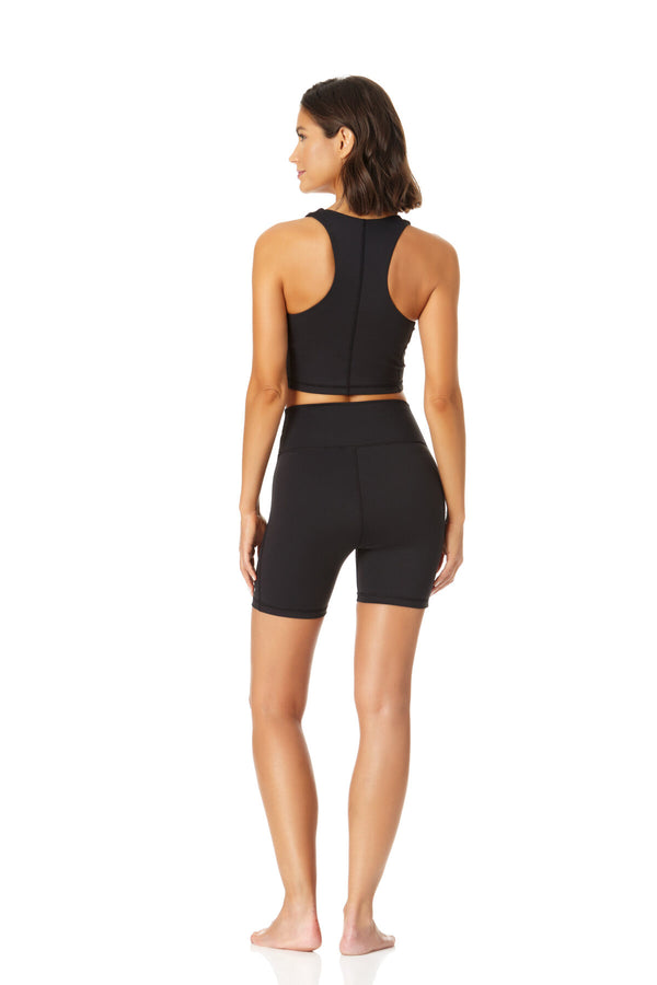 Anne Cole Anne Cole Active - V Neck Crop Top