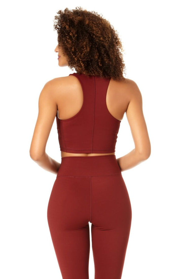 Anne Cole Anne Cole Active - V Neck Crop Top