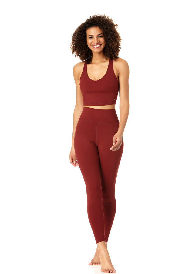 Anne Cole Anne Cole Active - V Neck Crop Top