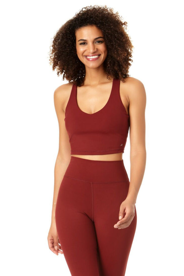 anne cole Anne Cole Active - V Neck Crop Top