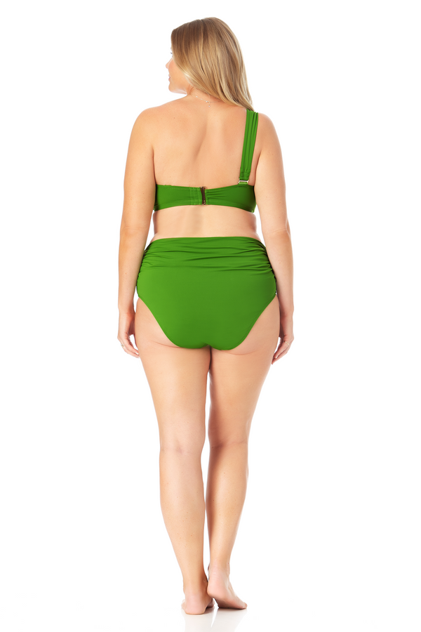 Anne Cole Assymetrical Bandeau Bikini Swim Top