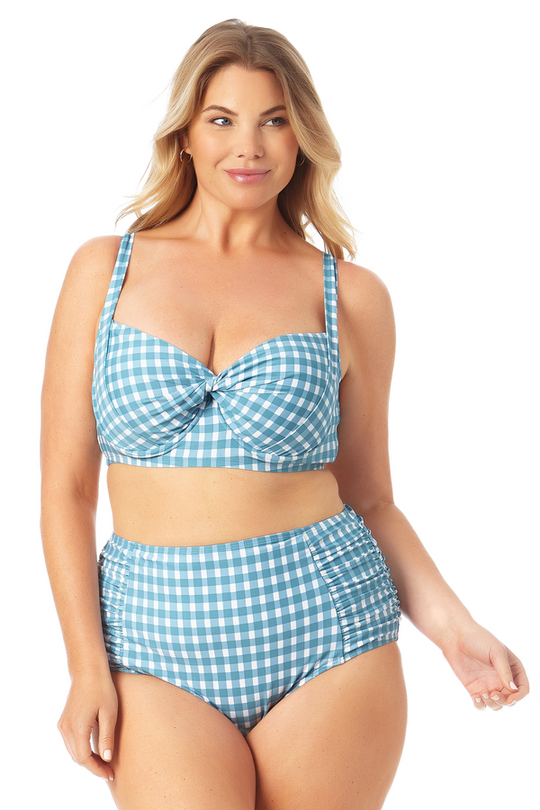 anne cole Retro Underwire Bikini Swim Top
