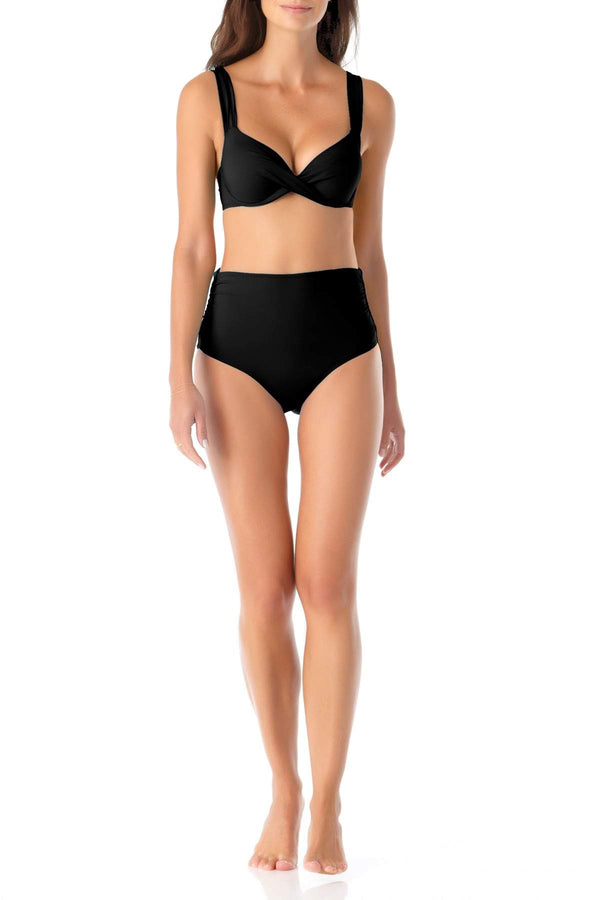 Anne Cole Underwire Twist Front Bikini Swim Top