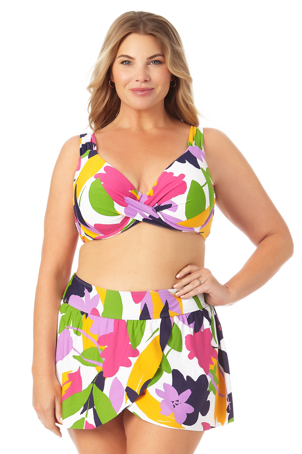 anne cole Underwire Twist Front Bikini Swim Top