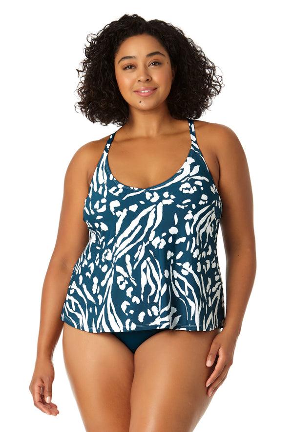 anne cole Women's Easy Triangle Tankini Swim Top
