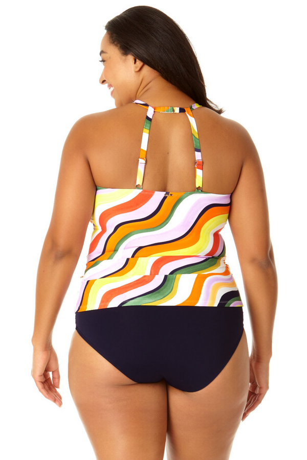 Anne Cole Women's High Neck Tankini Top