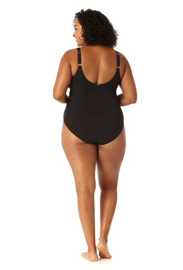 Anne Cole Women's Mesh One Piece Swimsuit