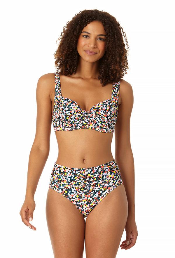 Anne Cole Women's Retro Underwire Bikini Swim Top