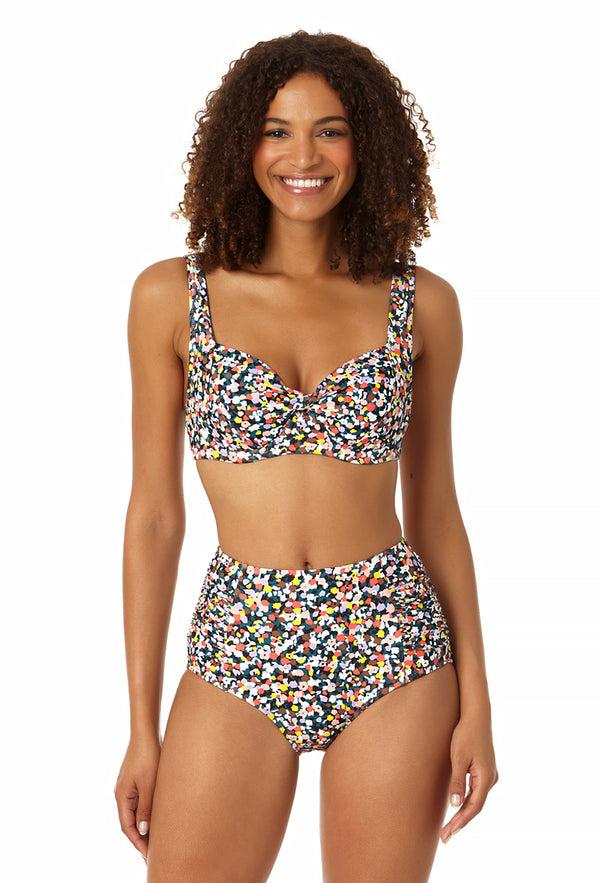 anne cole Women's Retro Underwire Bikini Swim Top
