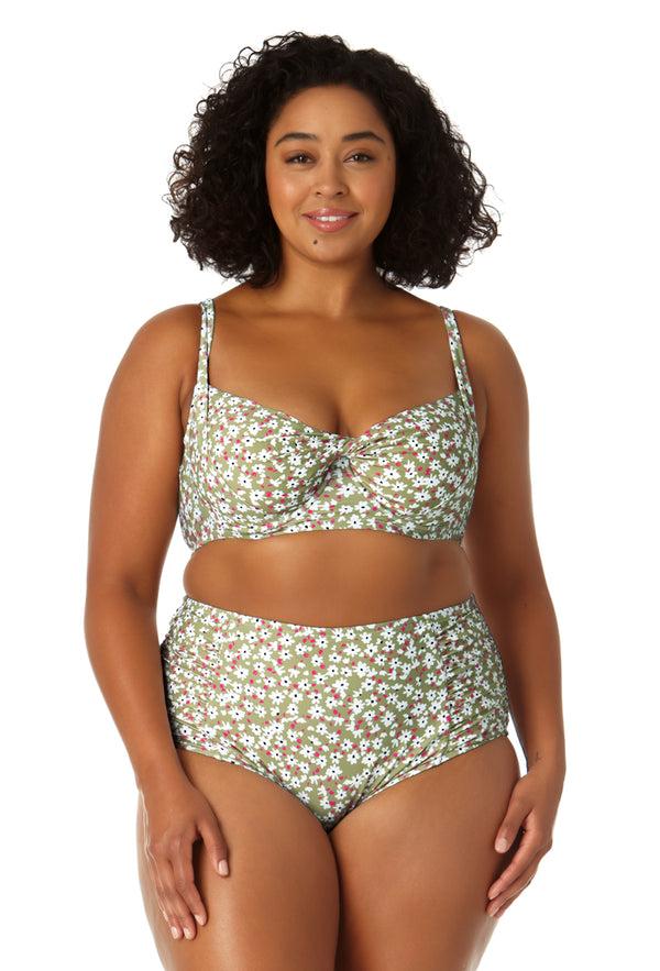 anne cole Women's Retro Underwire Bikini Swim Top