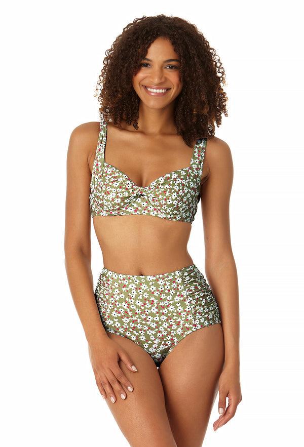 anne cole Women's Retro Underwire Bikini Swim Top
