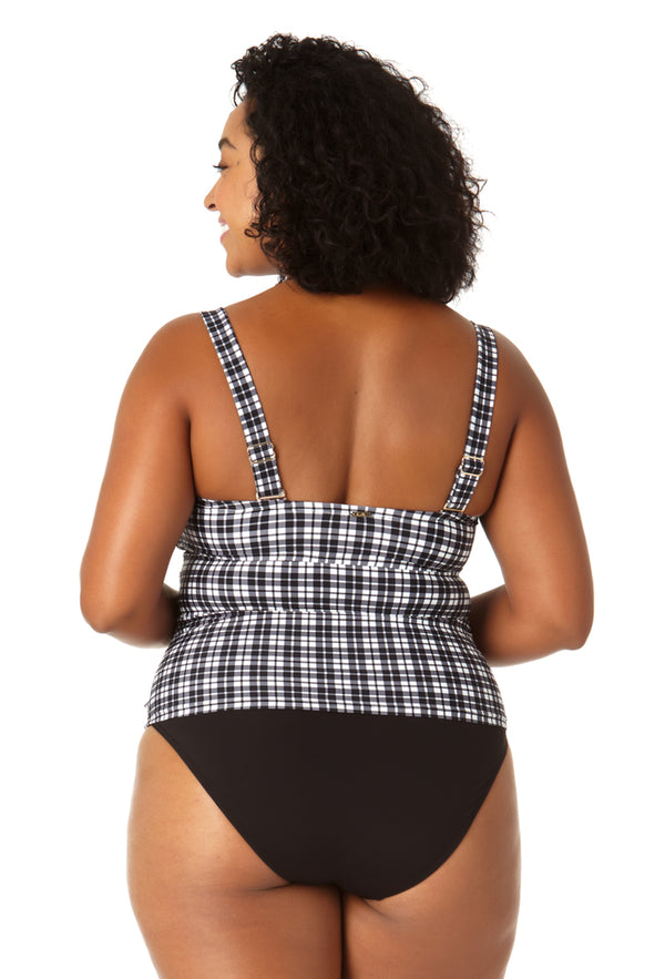 Anne Cole Women's Twist Front Bandeaukini Swim Top