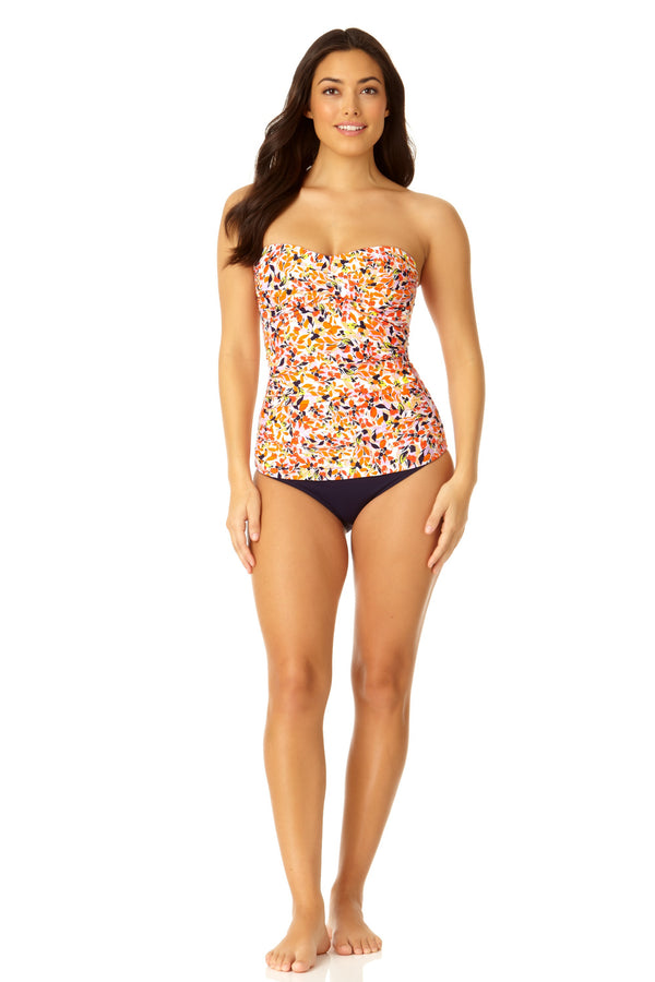 Anne Cole Women's Twist Front Bandeaukini Swim Top