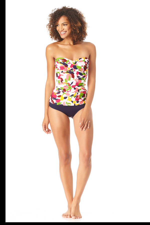 Anne Cole Women's Twist Front Bandeaukini Swim Top