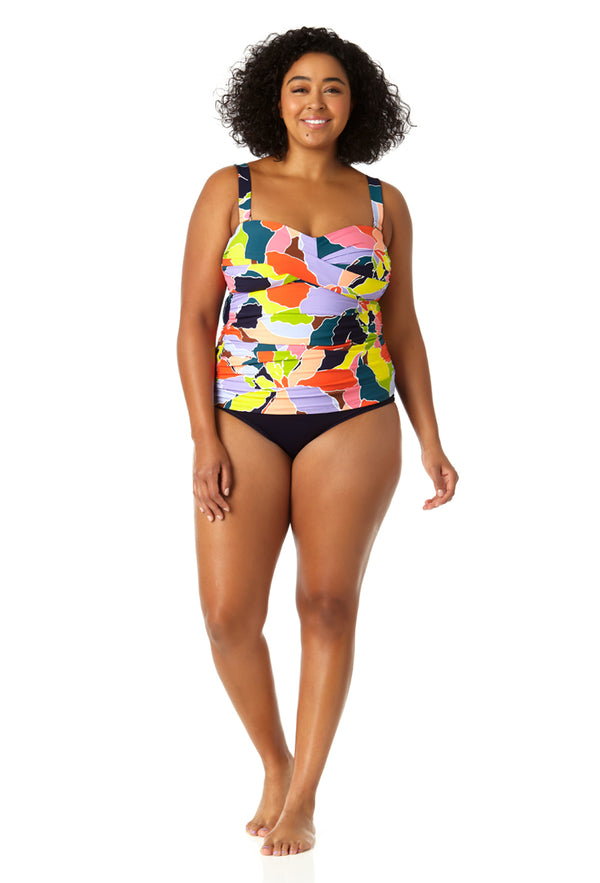 Anne Cole Women's Twist Front Bandeaukini Swim Top