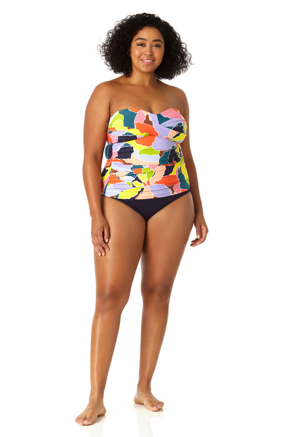 Anne Cole Women's Twist Front Bandeaukini Swim Top