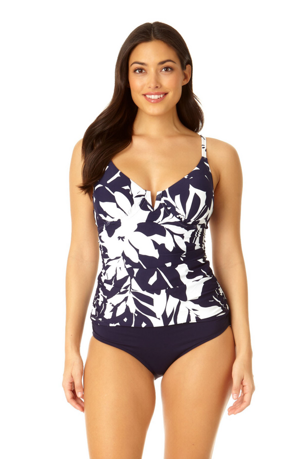 anne cole Women's V-Wire Tankini Swim Top