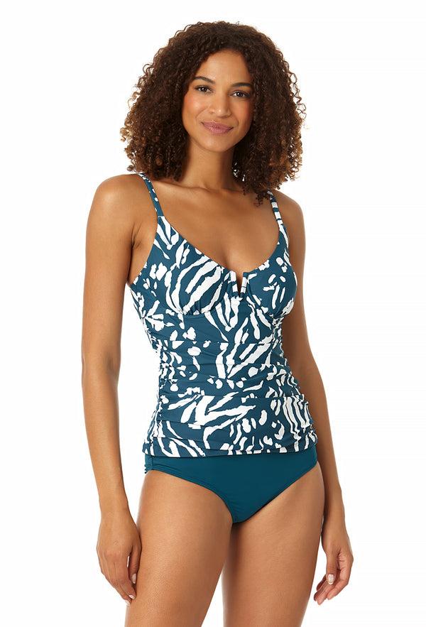 anne cole Women's V-Wire Tankini Swim Top