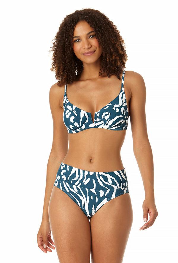 anne cole Women's V Wire Underwire Bikini Swim Top