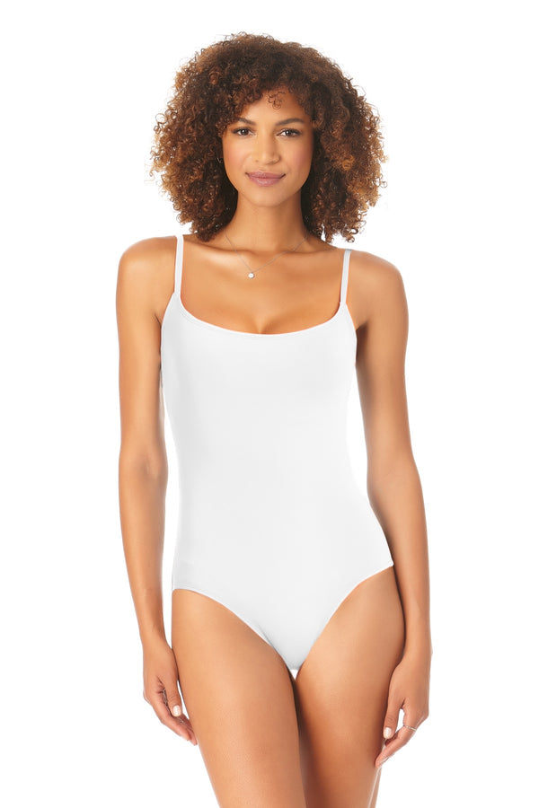 anne cole Long Torso Lingerie Maillot One Piece Swimsuit