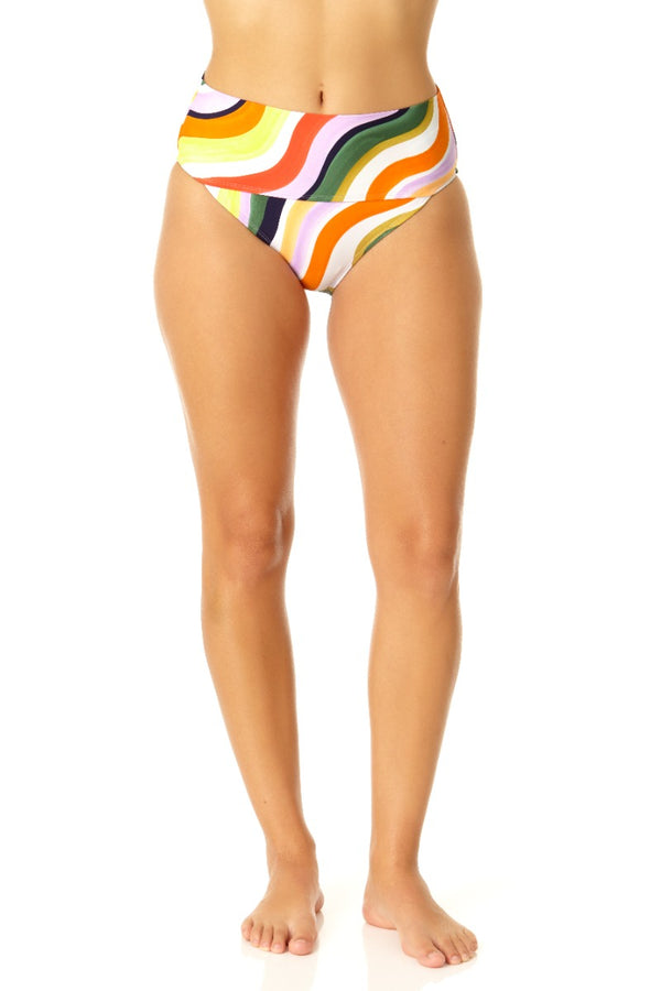 Anne Cole Women's Banded Mid Rise Bikini Swim Bottom