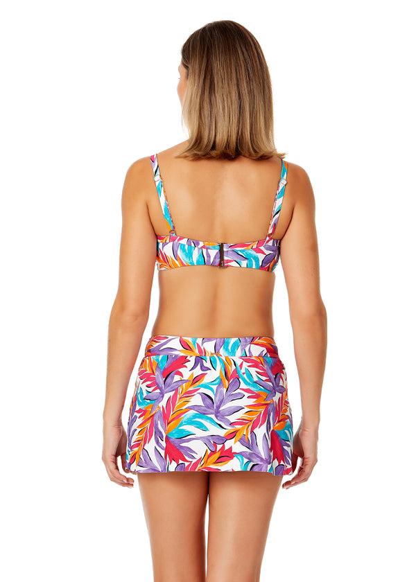 Anne Cole Women's Dance Floor Palm Shirred Underwire Bikini Top