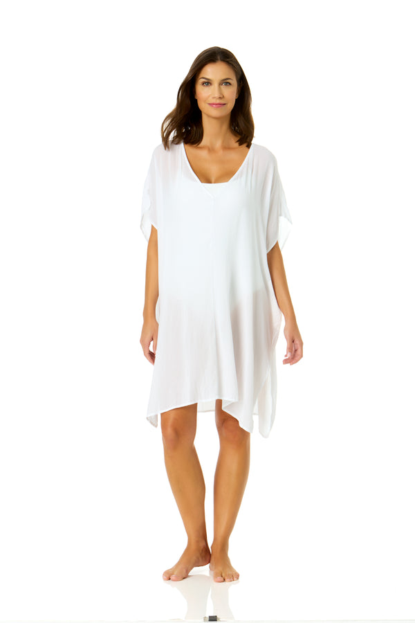 Anne Cole Women's Live In Color Easy Tunic Swimsuit Cover Up