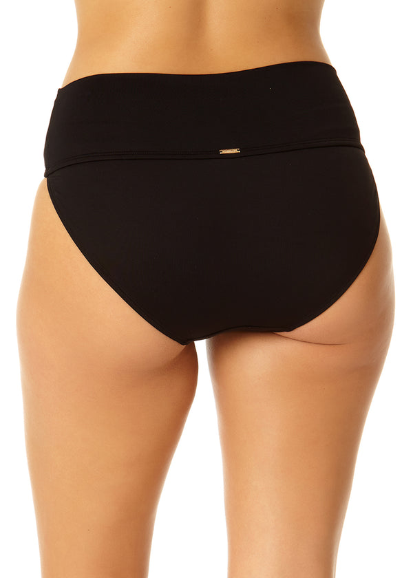 Anne Cole Women's Live In Color Soft Band High Waist Swim Bottom