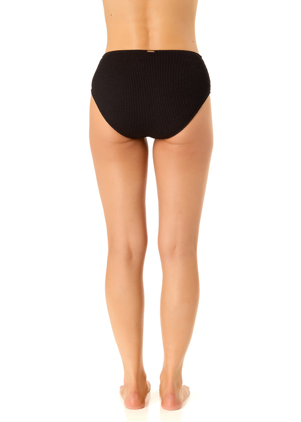 Anne Cole Women's Live In Color Textured Midrise Swim Bottom