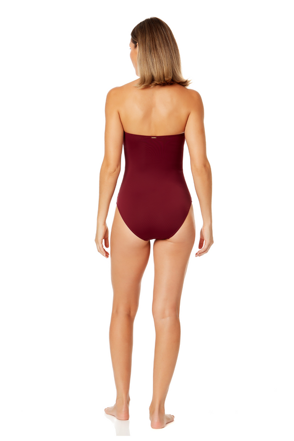 Anne Cole Women's Live In Color Twist Front Shirred One Piece Swimsuit