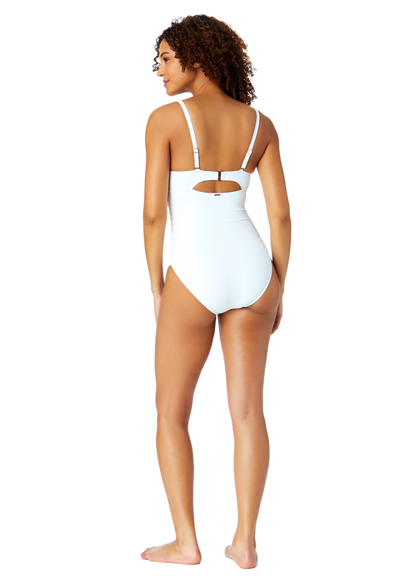 Anne Cole Women's Live In Color Underwire Surplice One Piece Swimsuit