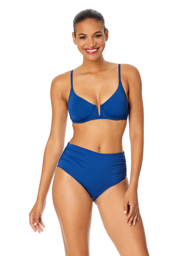 anne cole Women's Live In Color V Wire Underwire Bikini Top