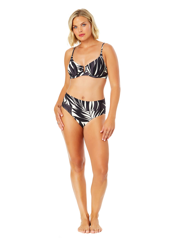 Anne Cole Women's Palm Chic V Wire Underwire Bikini Swim Top