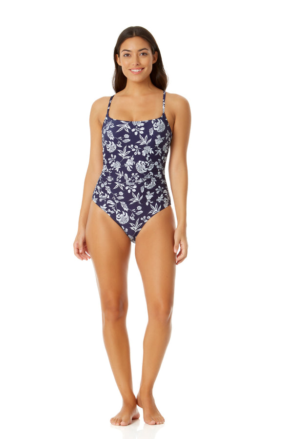 Anne Cole Women's Shirred Lingerie Maillot One Piece Swimsuit
