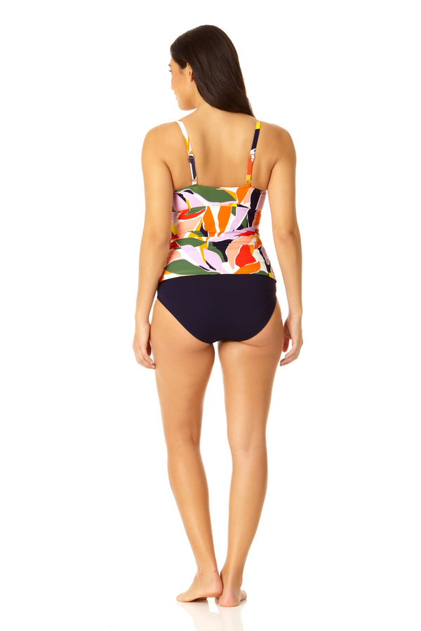 Anne Cole Women's Twist Front Underwire Tankini Swim Top