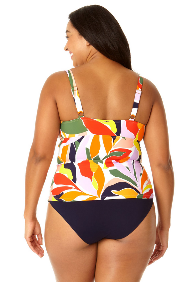 Anne Cole Women's Twist Front Underwire Tankini Swim Top