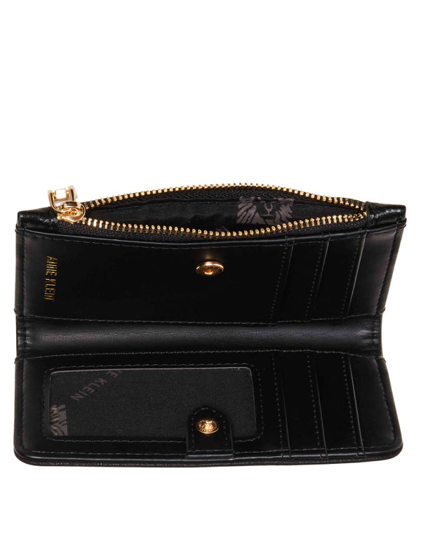 Anne Klein 2 Piece Gift Set With Rhinestone Zip Clutch And Card Case