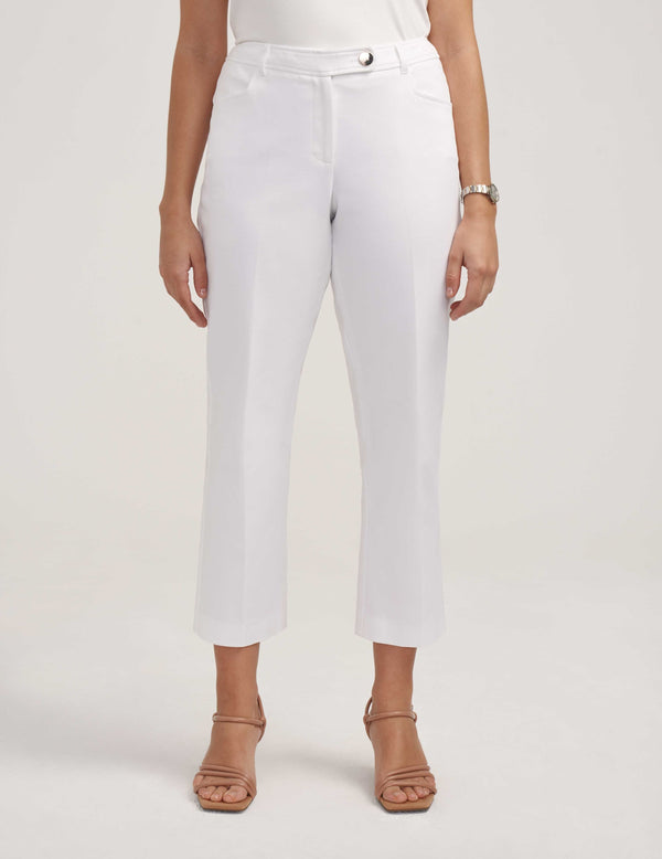 anne klein Anne Contour Stretch Bowie Pant- Sale Anne White
