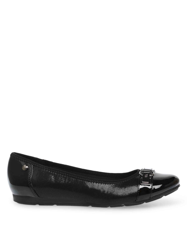 Anne Klein Able Flat Black Fabric