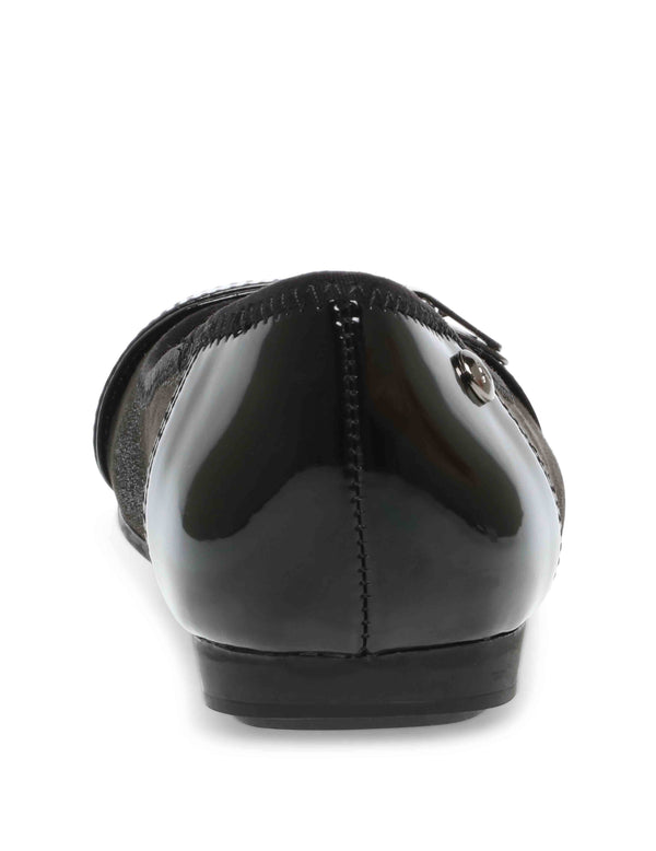 Anne Klein Able Flat-Wide BLACK