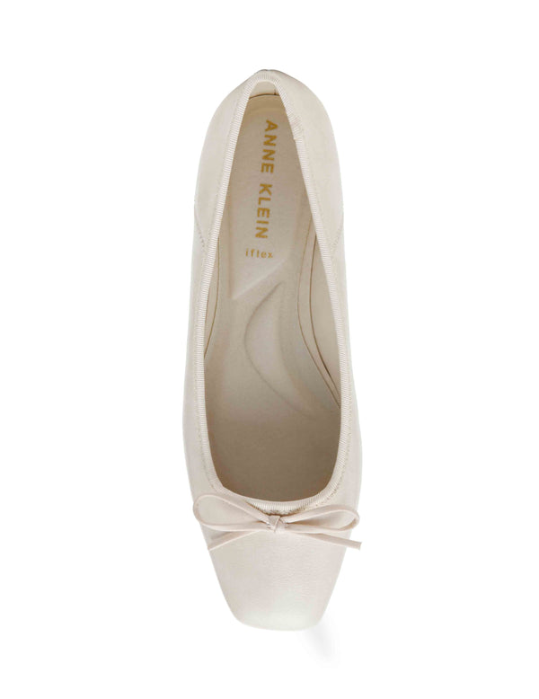 Anne Klein Aspen Ballet Flat Bone