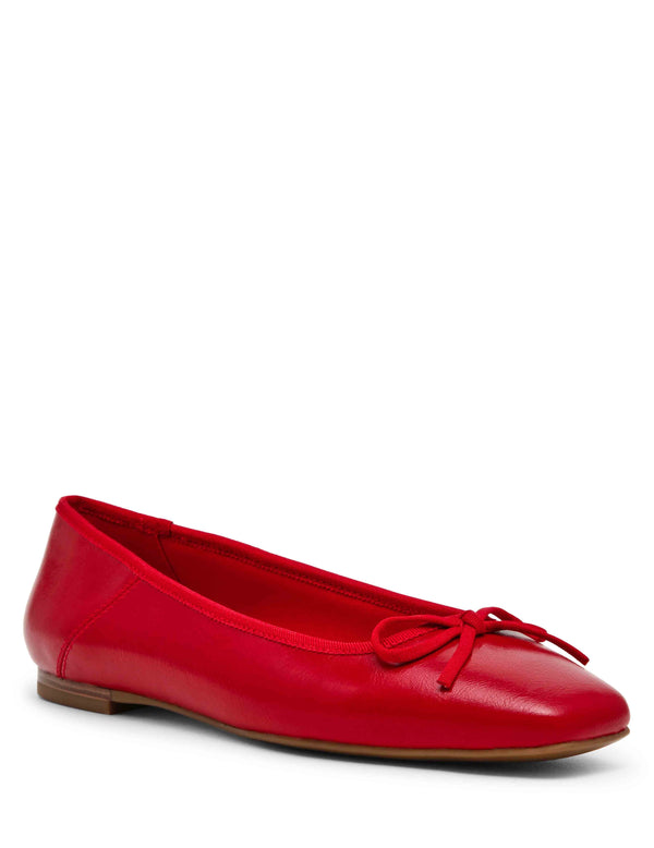 Anne Klein Aspen Ballet Flat Red