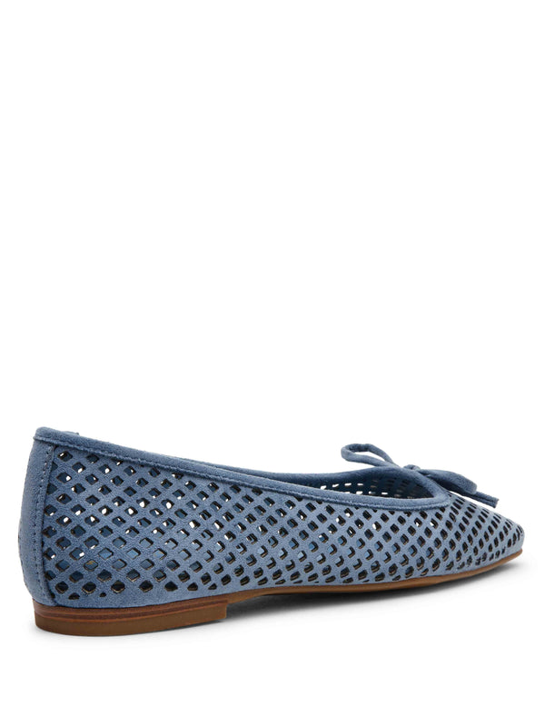Anne Klein Aspen Perforated Ballet Flat Blue