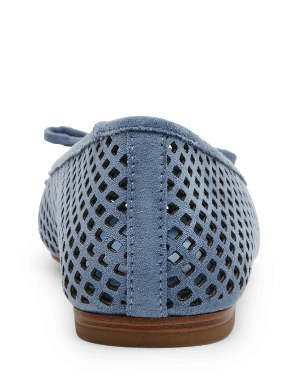 Anne Klein Aspen Perforated Ballet Flat Blue
