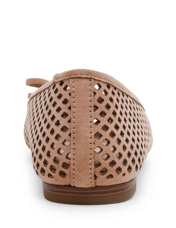 Anne Klein Aspen Perforated Ballet Flat Taupe