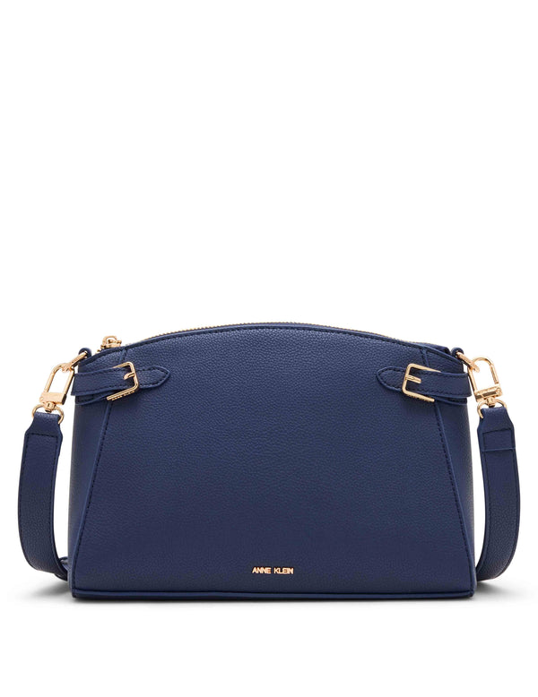 anne klein Belted Dome Crossbody Midnight