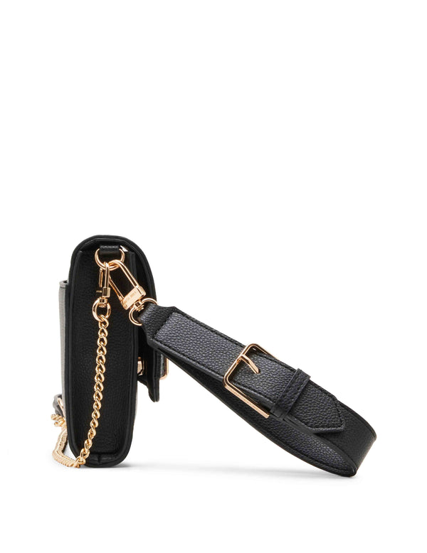 Anne Klein Belted Wallet On A Chain Black