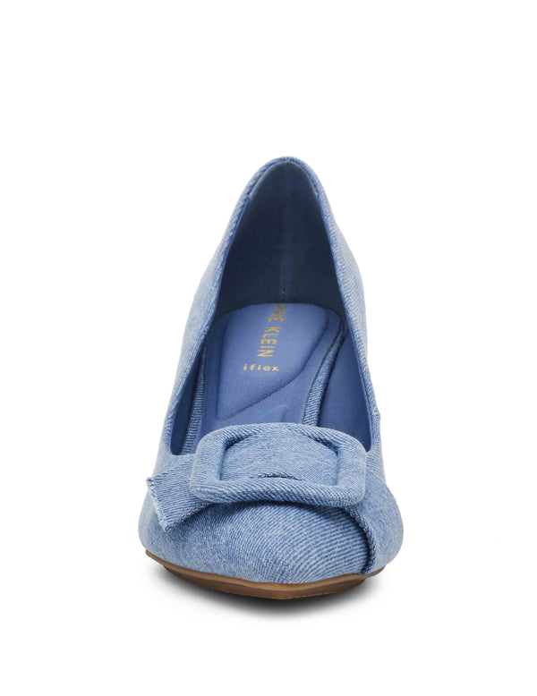 Anne Klein Bentley Pump Light Blue Denim