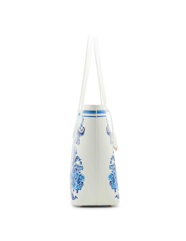 Anne Klein Blue Toile Bonded Large Tote